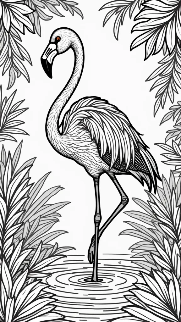 coloriages des flamants